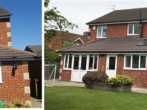 Before & after - back of house