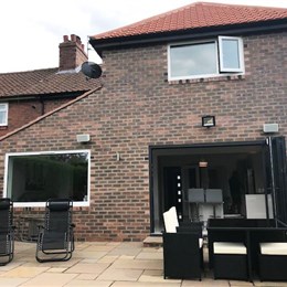 Single storey rear extension. Double storey side extension, whole house renovation, Gosforth