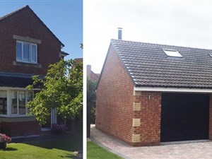 Before and after - front of house