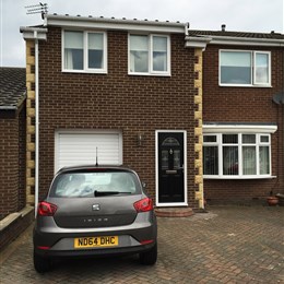 House extension over garage and at back, Cramlington