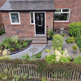 Front porch with downstairs toilet. Disabled access. Paving to front.